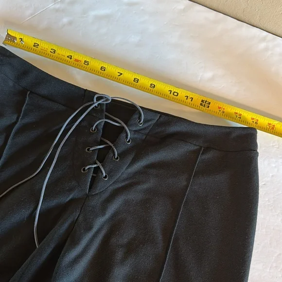 Spirit Women’s Bell Bottoms Black Pants Embroidery On Hem Large - Picture 13 of 14